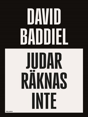 cover image of Judar räknas inte